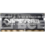 Оперативная память Patriot Steel Series, DDR4, 32GB (1x32 GB), 3200 MHz, CL22, радиатор, чёрный, SO-DIMM, фото5