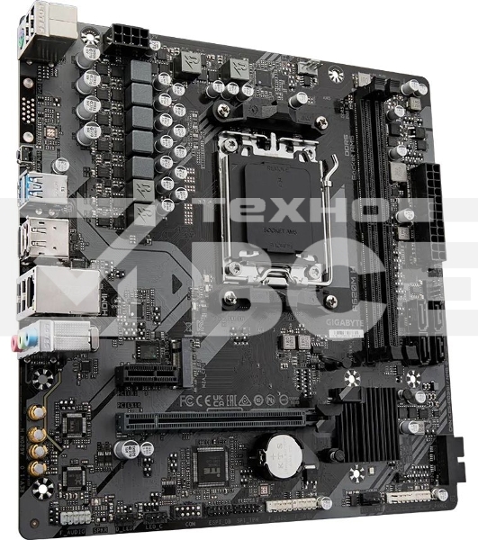 Материнская плата Gigabyte A620M H (V1.2), SocketAM5 AMD A620 2xDDR5 mATX AC`97 8ch(7.1) GbLAN RAID+VGA+HDMI