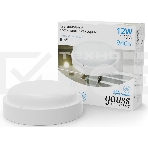 Светильник LED UNIVERSAL IP65 D160*53 12W 980lm 6500K ЖКХ круглый c микр сенсором 1/40 126411312-S Gauss, фото3
