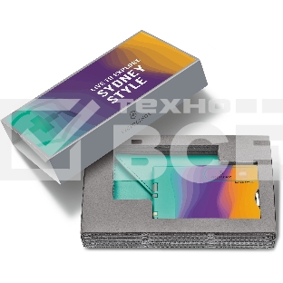 Швейцарская карта Victorinox Swiss Card Classic Sydney Style (0.7100.E222) бирюзовый коробка подарочная