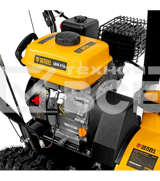 Бензиновая снегоуборочная машина SBM 610, 212cc, ручной старт, фара  Denzel