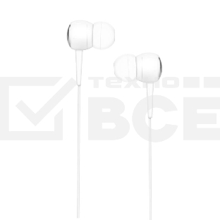 Наушники HOCO М19 Drumbeat universal с микрофоном, 3.5mm mini jack, белый
