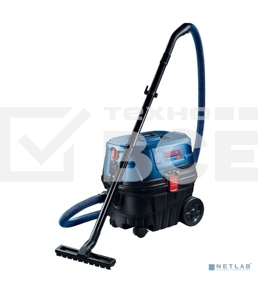 Строительный пылесос BOSCH GAS 12-25 PL (060197C100)  сух/влаж, 25 л, 1250 Вт, L, 65 л/с