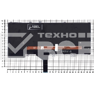 Клавиатура для ноутбука Dell Alienware 13 R3 15 R4 черная с подсветкой