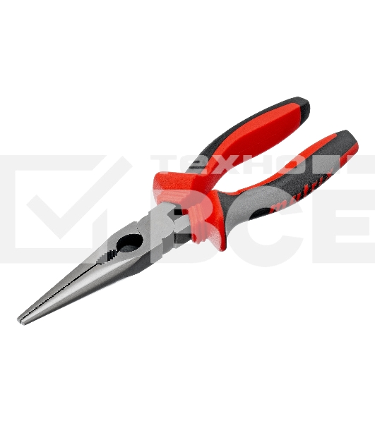 Длинногубцы прямые, 200 мм, хром-ванадий, двухкомпонентные рукоятки Matrix