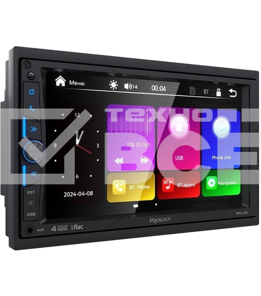 Автомагнитола Prology MPV-370 2DIN 4x55Вт v4.2 AUX 7