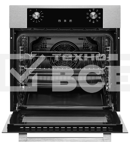 Встраиваемый электрический духовой шкаф MONSHER MOE 6092 Acier, 9 режимов: Традиционный нагрев, Макси-Гриль, Макси-Гриль с конвекцией, Нижний нагрев, Разморозка, Традиционный нагрев с конвекцией, Режим подсветка, Конвекция, Режим пицца, утапливаемые повор