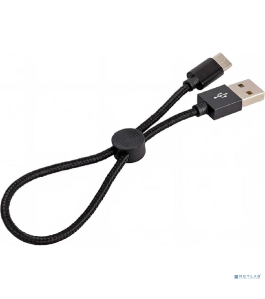 Кабель USB 2.0 hoco X35, AM/Type-C, черный, 0,25м