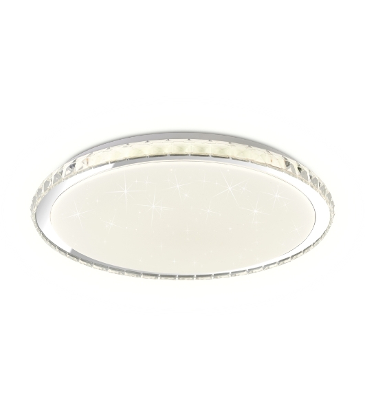 Светодиодный светильник FF501 CH хром 60W 3000-6400K D400*70 (ПДУ ИК)