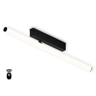 Управляемый светодиодный светильник для шинопровода Magnetic Ambrella light GL1361 BK черный IP20 12W 3000K-6400K 220V 120° 608*25*110 (Без ПДУ)
