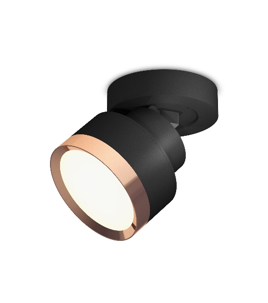 Светильник Ambrella Light XM8102005 SBK/PPG черный песок/золото розовое полированное GX53 (A2229, A2106, C8102, N8126)