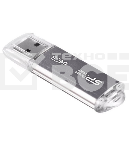 Флэш Диск Silicon Power USB Drive 64Gb Ultima II SP064GBUF2M01V1S {USB2.0, Silver}