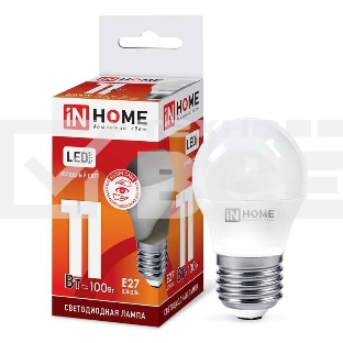 Лампа светодиодная LED-ШАР-VC 11Вт 230В E27 6500К 990лм IN HOME 4690612024943