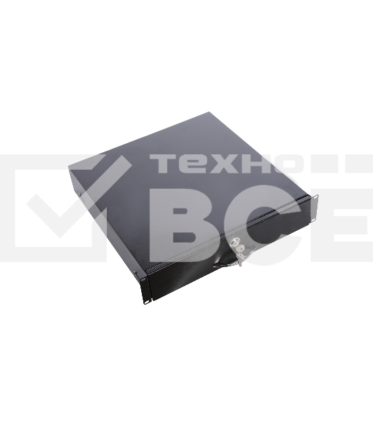Полка (ящик) для документации 2U (ТСВ-Д-2U.450-9005) черный цвет
