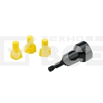 Соединительный изолирующий зажим Rexant с лепестками СИЗ-11 ø 9,8 мм (0,75-6 мм²), желтый (100 шт./уп.), фото 1