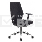 Кресло Бюрократ CH-545SL черный 38-418 крестовина металл хром, фото 1