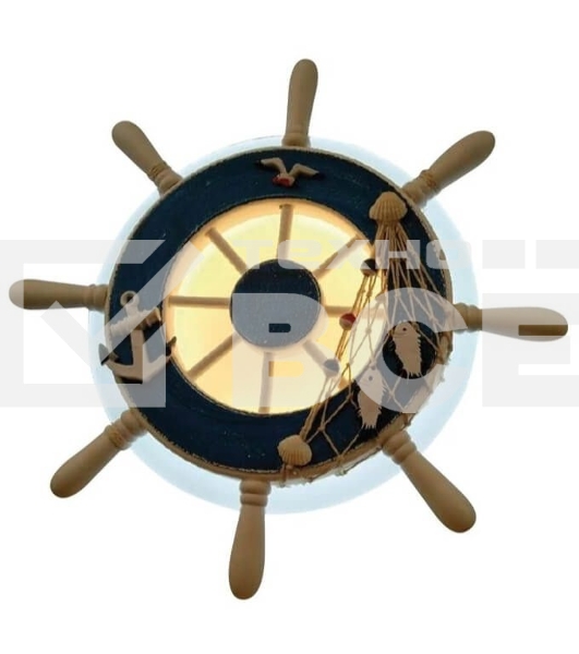 Светильник Hiper настенно-потолочный Штурвал LED 14Вт белый/голубой H062-1