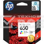 Картридж струйный HP 650 CZ102AE многоцветный для HP DJ IA 2515/2516 (200стр.), фото2