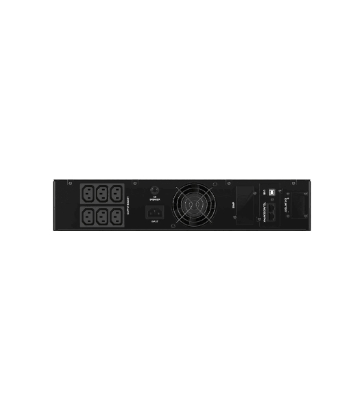 Линейно-интерактивный ИБП ДКС серии Info Rackmount Pro, 1000 ВА/800Вт,1/1, USB, RJ45, 6xIEC C13, Rack 2U, SNMP/AS400 slot, 2x7Aч