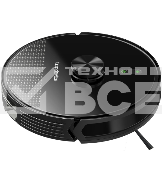 Робот-пылесос TopDevice TDSRC003_BK черный, 40 Вт, 2600 мАч Li-Ion, уборка влажная/сухая, пылесборник контейнер 0.4 л
