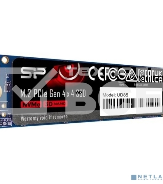 Накопитель SSD Silicon Power UD85, 500GB, PCIe 4.0 x4, M.2 2280, NVMe, R/W 3600/2400