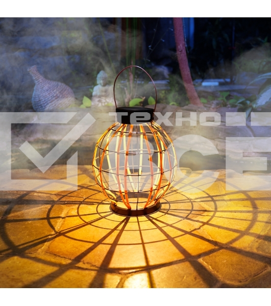 Светильник садовый Rexant Бамбук, 29,5 см, 3000К, встроенный аккумулятор, солнечная панель, коллекция Бали