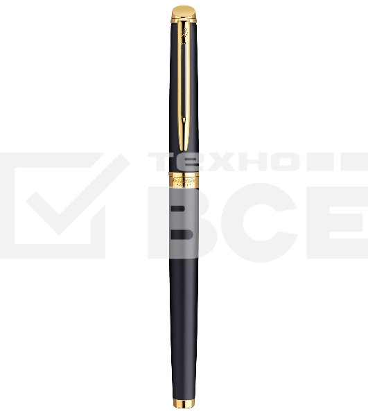 Ручка роллер Waterman Hemisphere (CWS0920750) Matte Black GT F черн. черн. подар.кор.