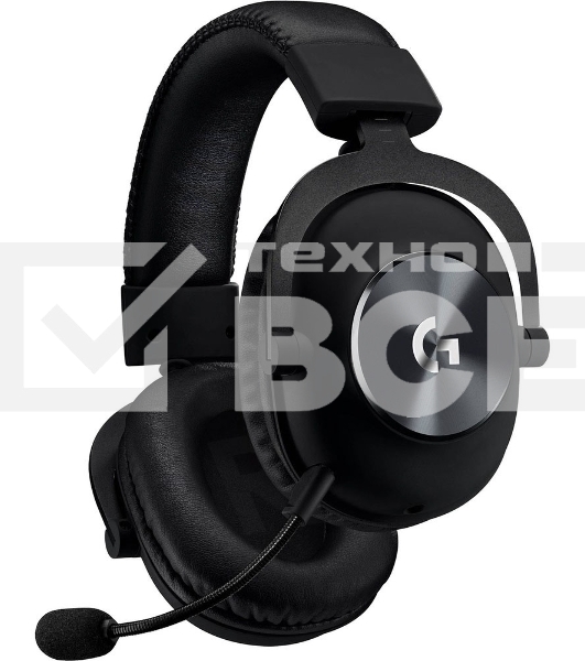 Наушники с микрофоном Logitech G Pro X черный 2м мониторные оголовье (981-000819)