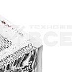 Компьютерный корпус PCCooler C3D510 WH ARGb, Tempered Glass Full Tower, White, TG, 0.7 SPCC, 3x120мм ARGb E-ATX, ATX, mATX, mITX 170/390/410мм 2x2.5