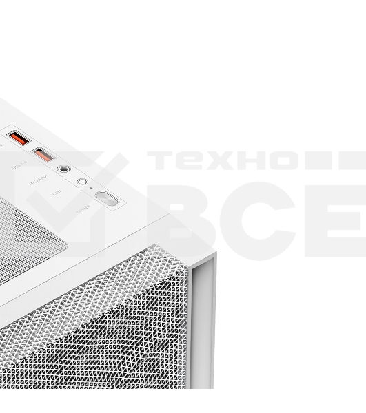 Компьютерный корпус PCCooler C3D510 WH ARGb, Tempered Glass Full Tower, White, TG, 0.7 SPCC, 3x120мм ARGb E-ATX, ATX, mATX, mITX 170/390/410мм 2x2.5