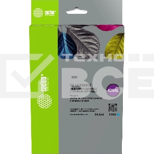 Картридж струйный Cactus CS-LC426XLC голубой (54 мл) для Brother MFC-J4335DW/J4340DW/J4535DW/J4540DW