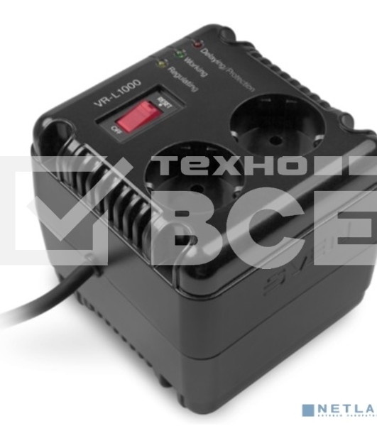 Сетевой фильтр SVEN Стабилизатор напряжения VR-L1000 [SV-014872]