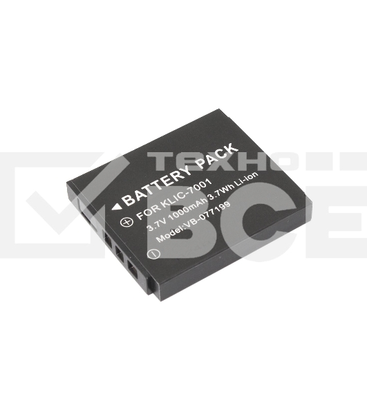 Аккумуляторная батарея для фотоаппарата Kodak EasyShare M320 (KLIC-7001) 3.7V 1000mAh