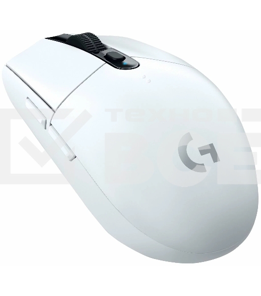 Мышь беспроводная Logitech G304 Lightspeed белый, 12000 dpi, радиоканал, USB, кнопки - 6