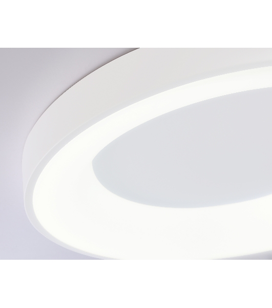 Потолочный светодиодный светильник Ambrella light FZ1401 WH белый IP20 48W 3000K-6500K D500*50 (ПДУ ИК)
