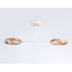 Светильник Ambrella light TR8243/2 WH/LWD белый/светлое дерево E27/2 max 40W 590*165*220, фото 1