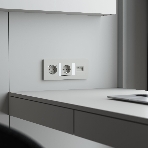 Накладка для двойной розетки Еthernet RJ-45 (дымчатый), фото3