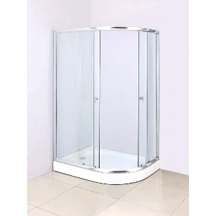 Душевой уголок BAU Dream Hit с поддоном 120x80х195, прозрачное закаленное стекло, хромированный профиль, правая