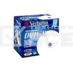 Диск DVD+R Verbatim 4.7Gb 16x Jewel case (10шт) Printable (43508), фото 1