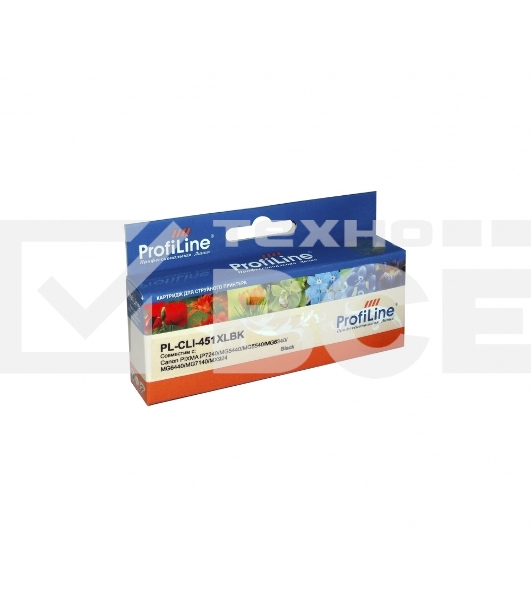 Картридж струйный PL-CLI-451BK для Canon PIXMA iP7240/MG5440/MG5540/MG6340/MG6440/MG7140/MX924 Black водн ProfiLine