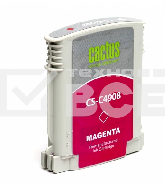 Картридж струйный Cactus CS-C4908 №940 пурпурный (30 ml) для HP OfficeJet PRO 8000/8500