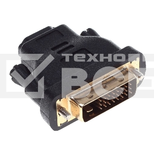 Адаптер Buro DVI-D(m)/HDMI (f) Позолоченные контакты черный (BHP RET ADA_HDMI-DVI)