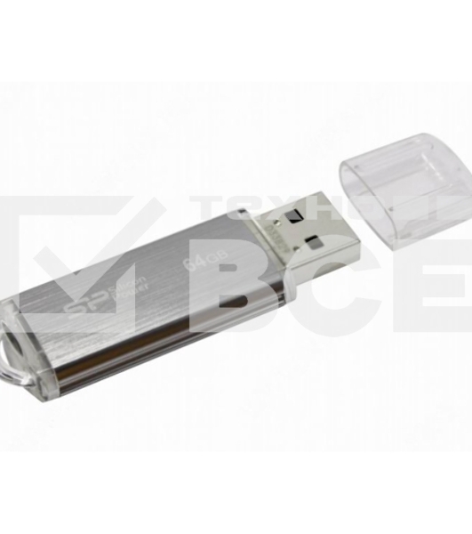 Флэш Диск Silicon Power USB Drive 64Gb Ultima II SP064GBUF2M01V1S {USB2.0, Silver}
