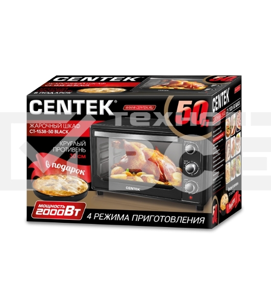 Мини-печь Centek CT-1538-50 BLACK