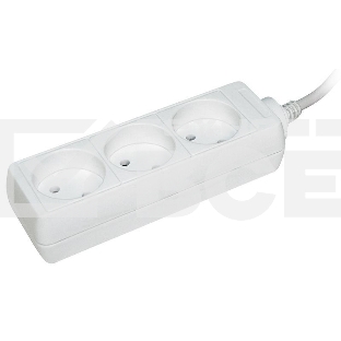 Удлинитель 3х3м без заземл. 10А IP20 У3 2P ИЭК WYP10-06-03-03-N