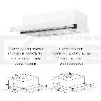 Вытяжка встраиваемая LEX HUBBLE G 500 белый, 50 см, 650 куб. м/ч, 48 дБ, фото3