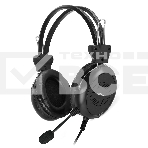 Наушники с микрофоном A4Tech HU-30 черный 2м накладные USB оголовье, фото 1