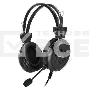 Наушники с микрофоном A4Tech HU-30 черный 2м накладные USB оголовье