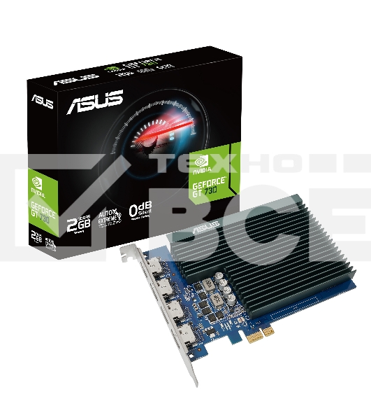 Видеокарта Asus GT730-4H-SL-2GD5 NVIDIA GeForce GT 730 2Gb GDDR5 902/5010 HDMIx4 HDCP Ret