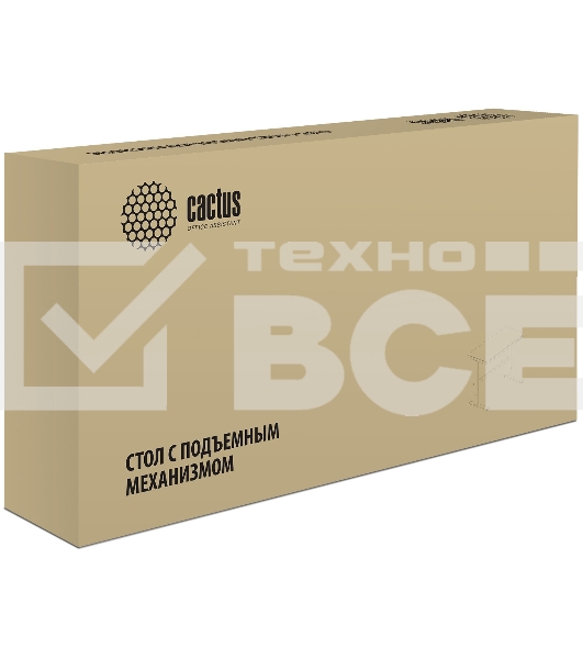 Стол Cactus CS-EGD-BBK столешница стекло черный, каркас черный